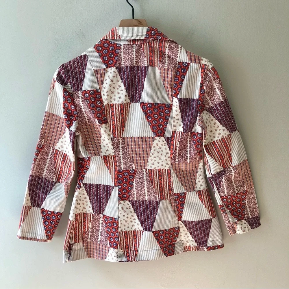 VINTAGE 70s Patchwork Blazer